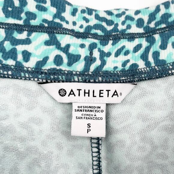 Athleta Blue Leopard Balance 4" Shortie Size S - Picture 6 of 6